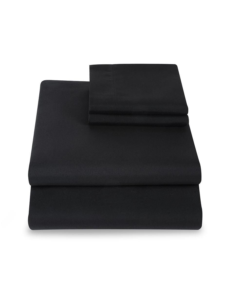Juego de sábanas de microfibra Sumie Black 2