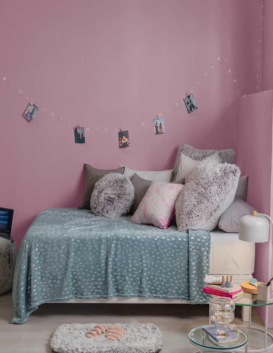 Cobertor Celeste estampado aterciopelado 2