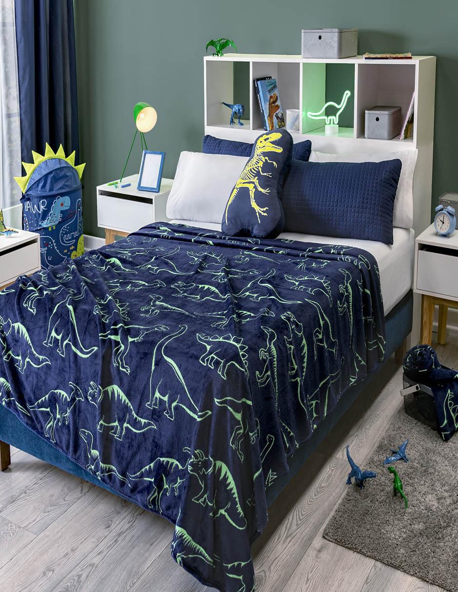 Cobertor niños estampado dinosaurio