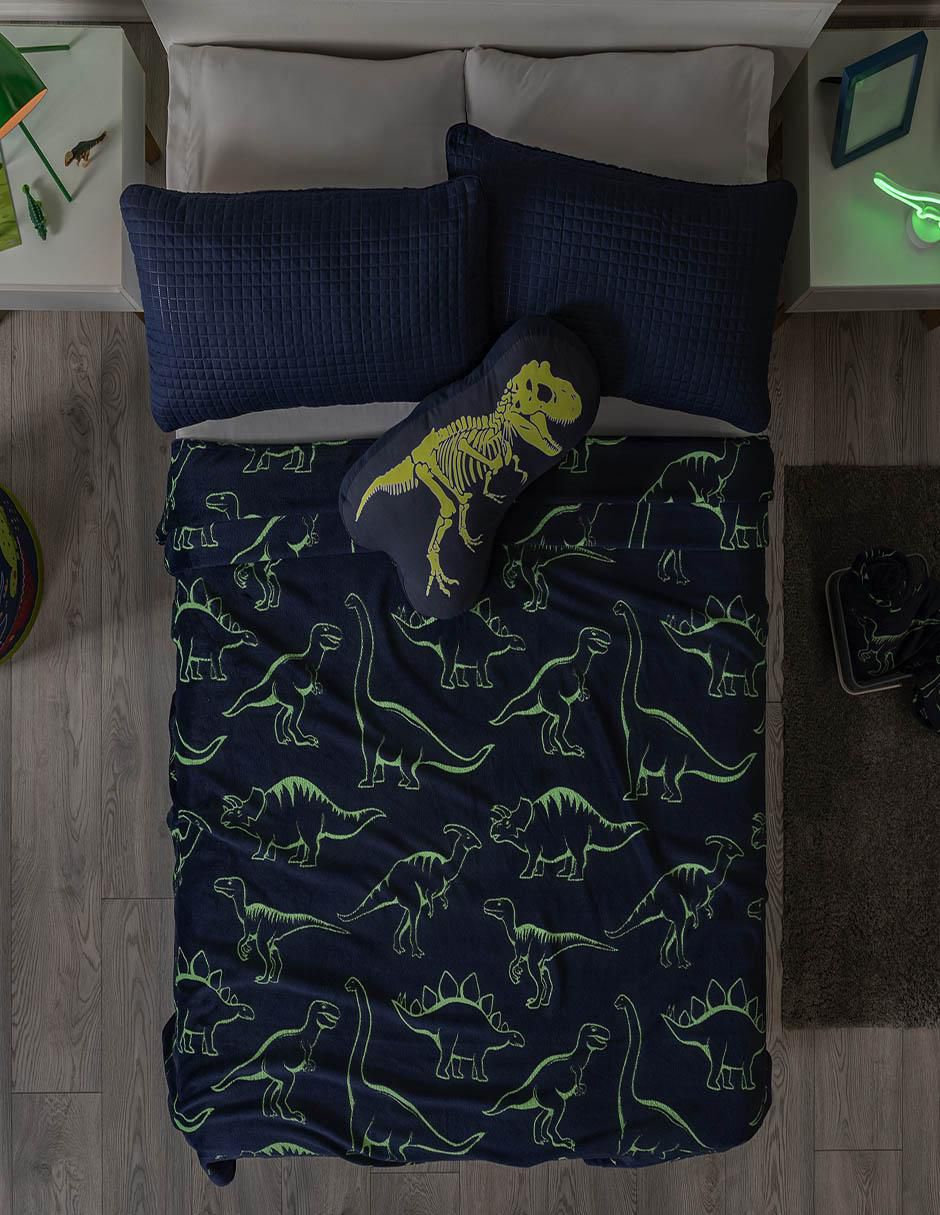 Cobertor niños estampado dinosaurio 3
