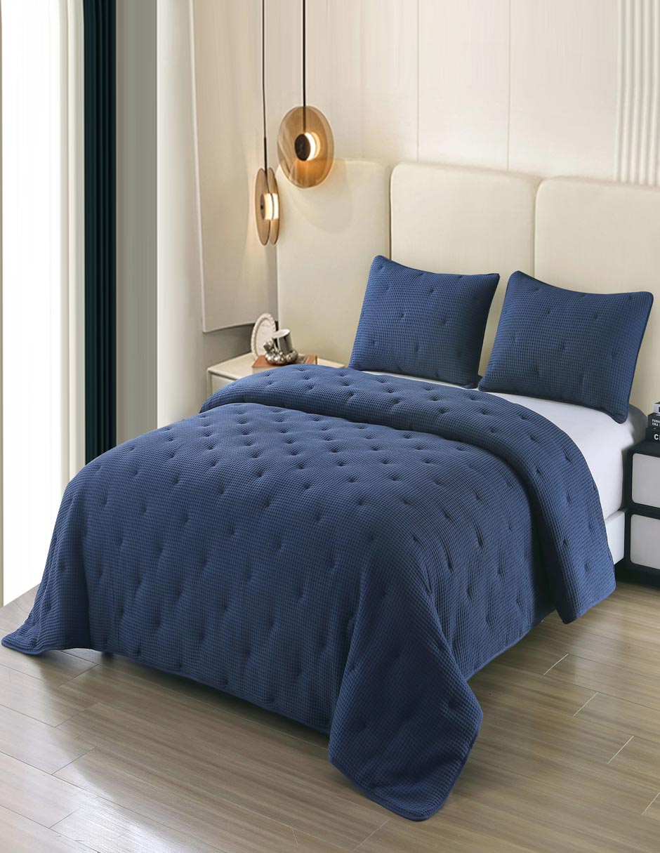 Set de colcha Waffle 6