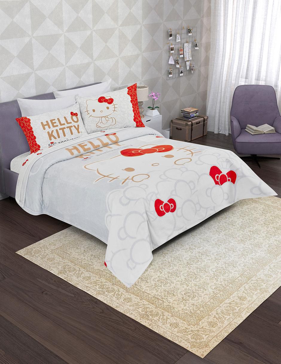 Cobertor Hello Kitty Serenity 50 Aniversario Cobertor Hello Kitty Serenity 50 Aniversario