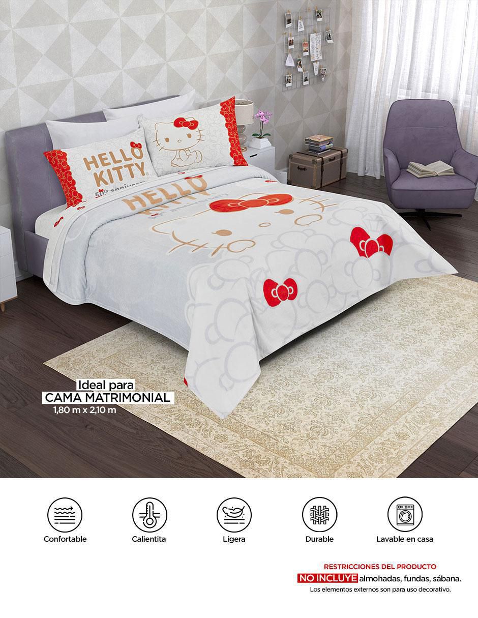 Cobertor Hello Kitty Serenity 50 Aniversario 8