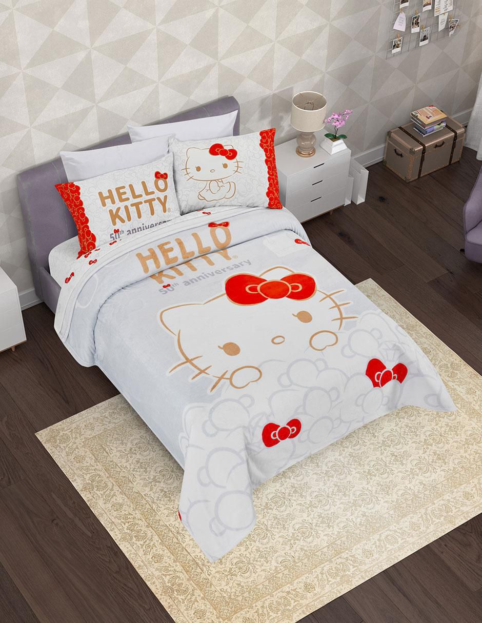 Cobertor Hello Kitty Serenity 50 Aniversario 3