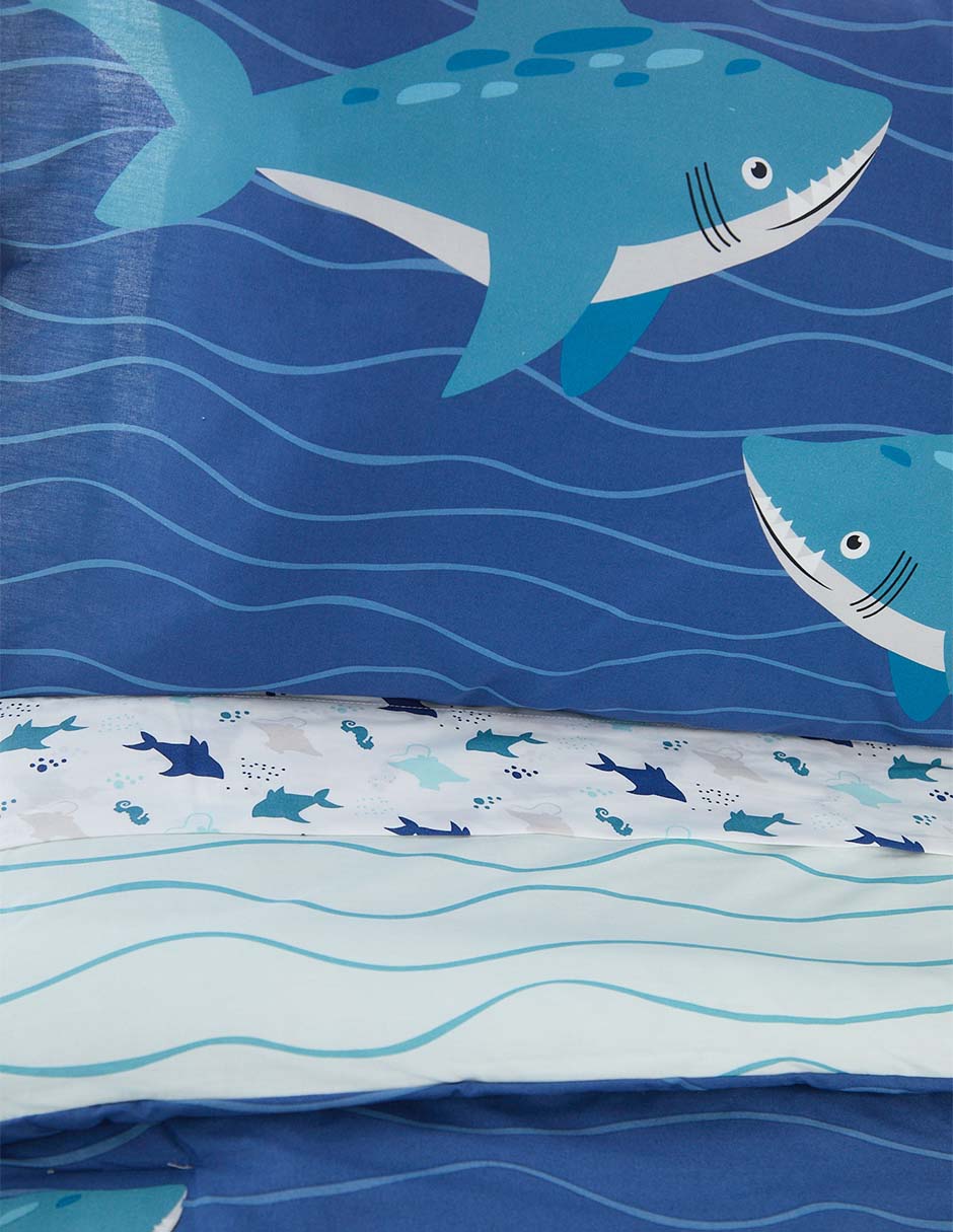 Set edredón Bib Shark 4