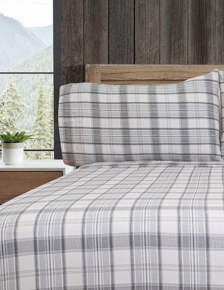 Juego de sábanas de franela 80 hilos Chinook Plaid