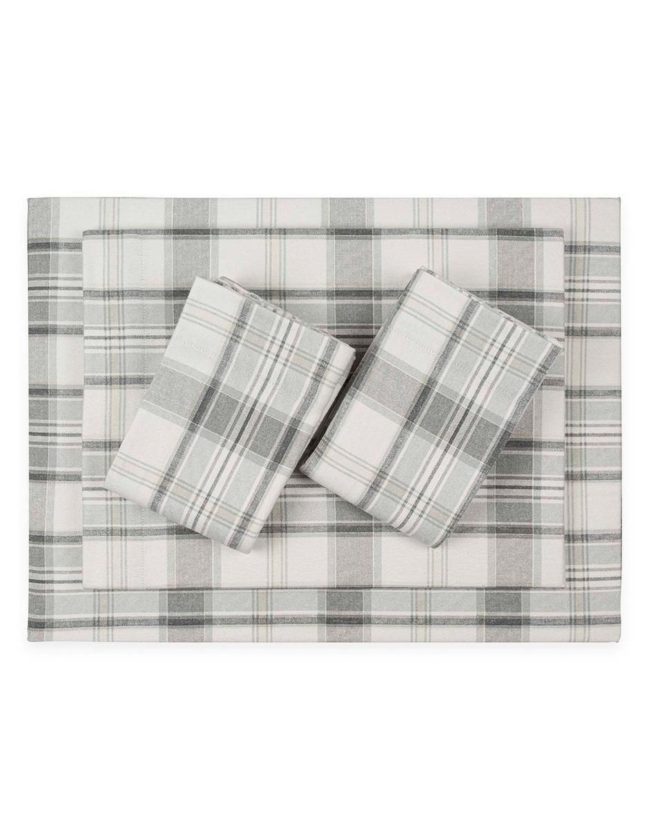 Juego de sábanas de franela 80 hilos Chinook Plaid 3