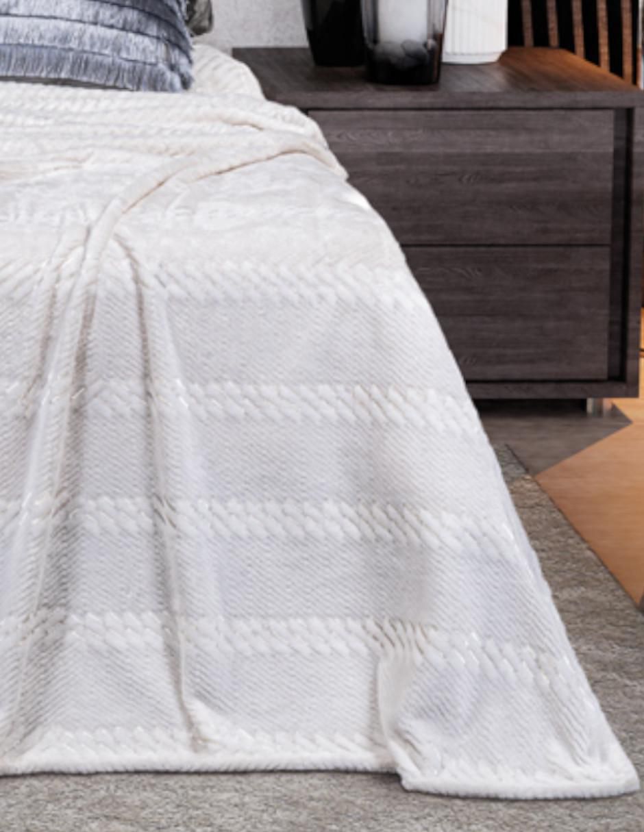 Cobertor Premium Aura estampado texturizado 3