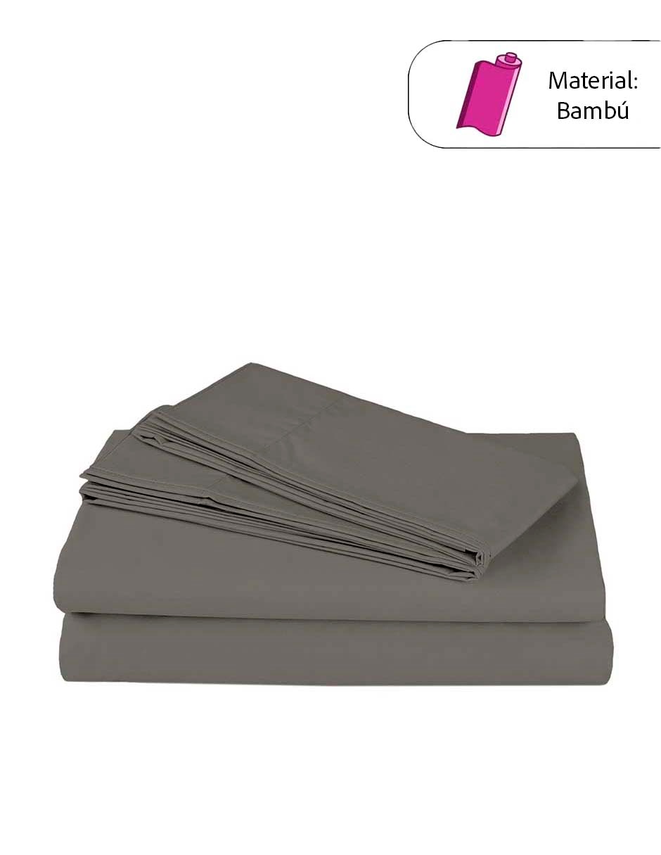 JGO SABANAS BAMBU 300 H, MAT, GRIS SPRI