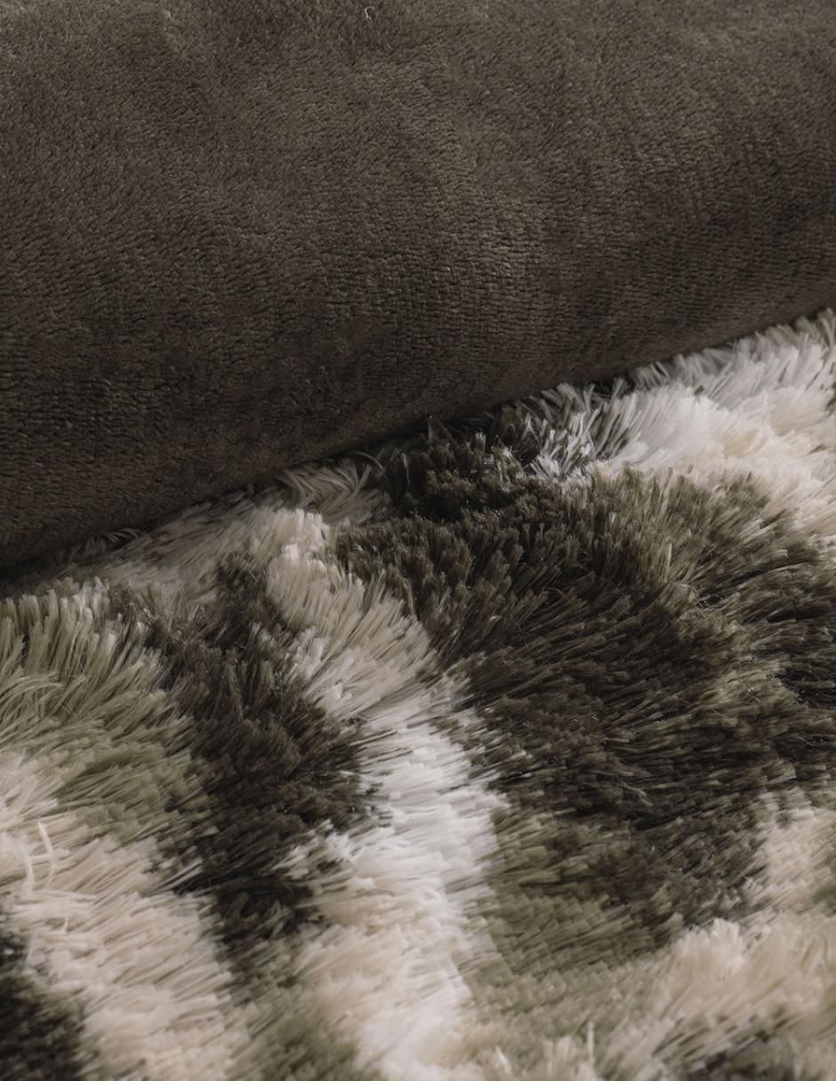 Cobertor Deluxe Leopard estampado texturizado