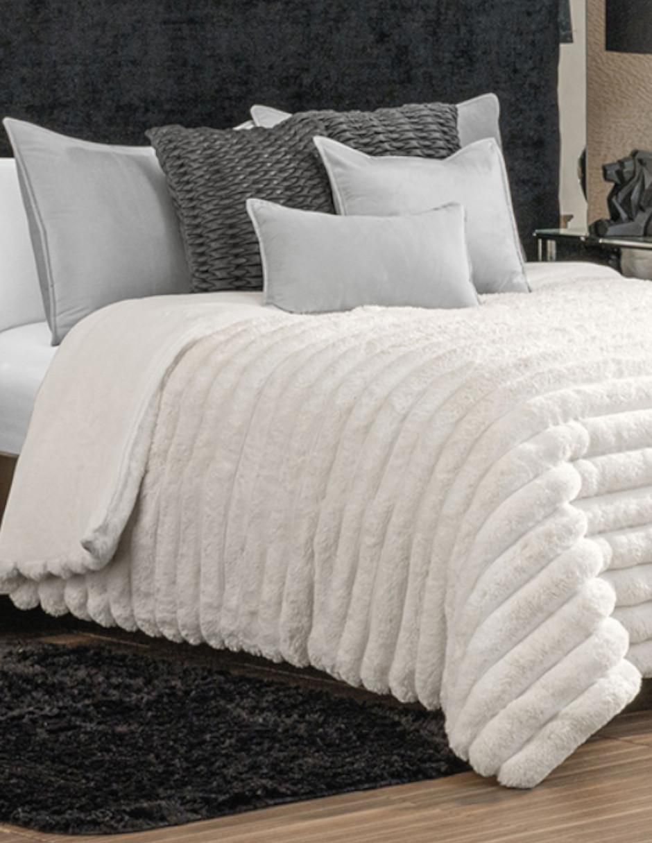 Cobertor Lux Bunnysoft estampado texturizado