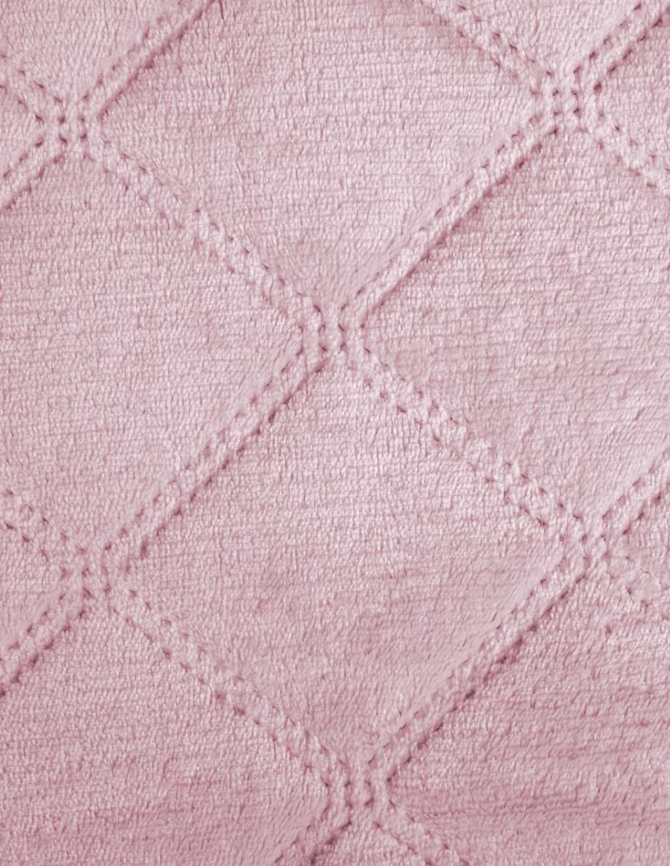 Cobertor Pink Velvet Dreams estampado texturizado