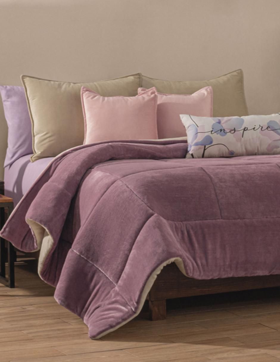 Cobertor Premium Blush Acolchado estampado texturizado