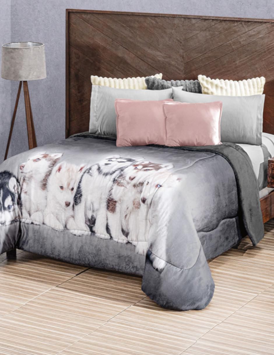 Cobertor Siberian Dogs estampado gráfico