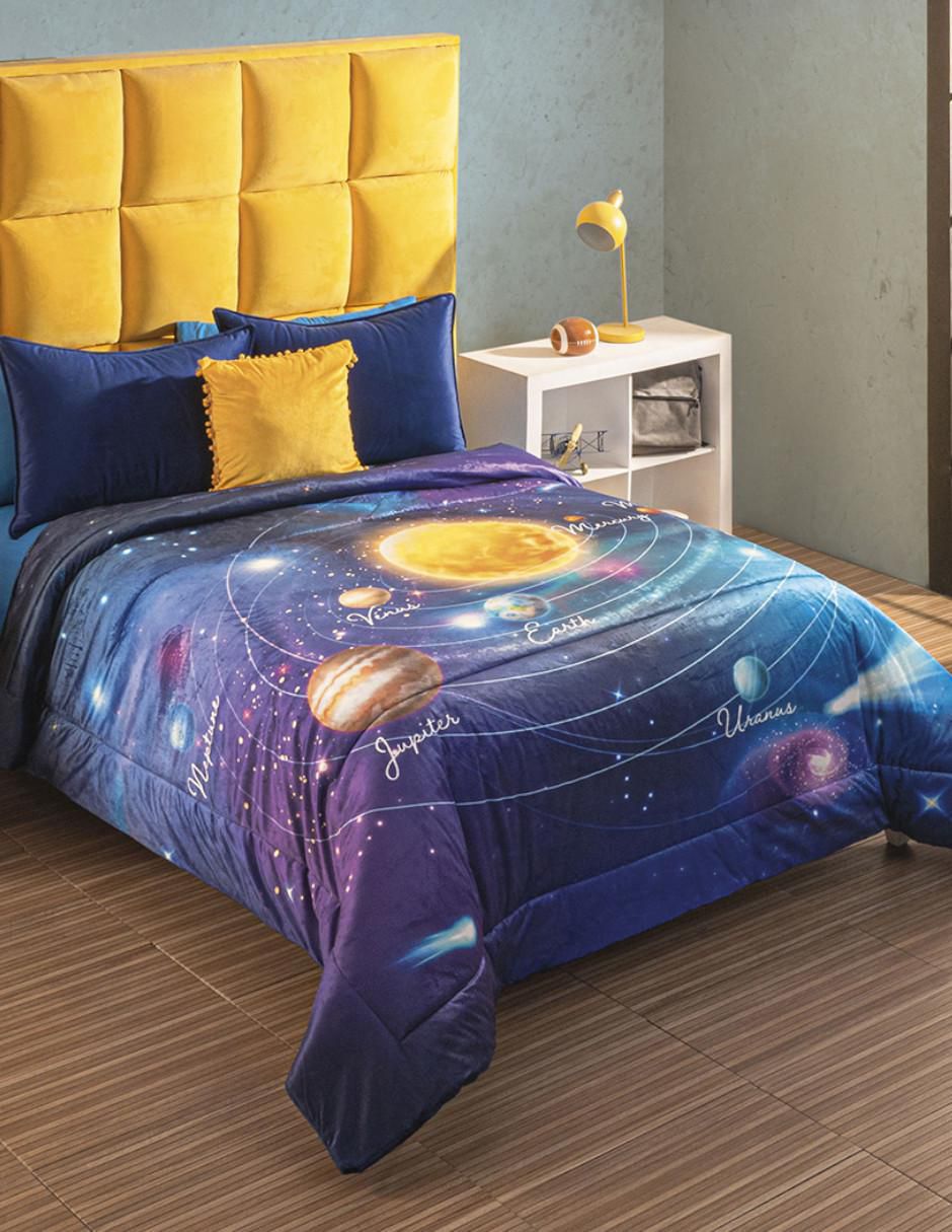 Cobertor Universe estampado gráfico