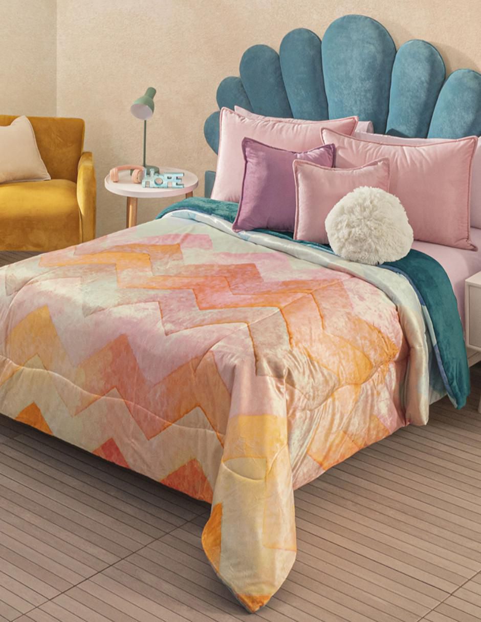 Cobertor Pink Sunset estampado gráfico Cobertor Pink Sunset estampado gráfico