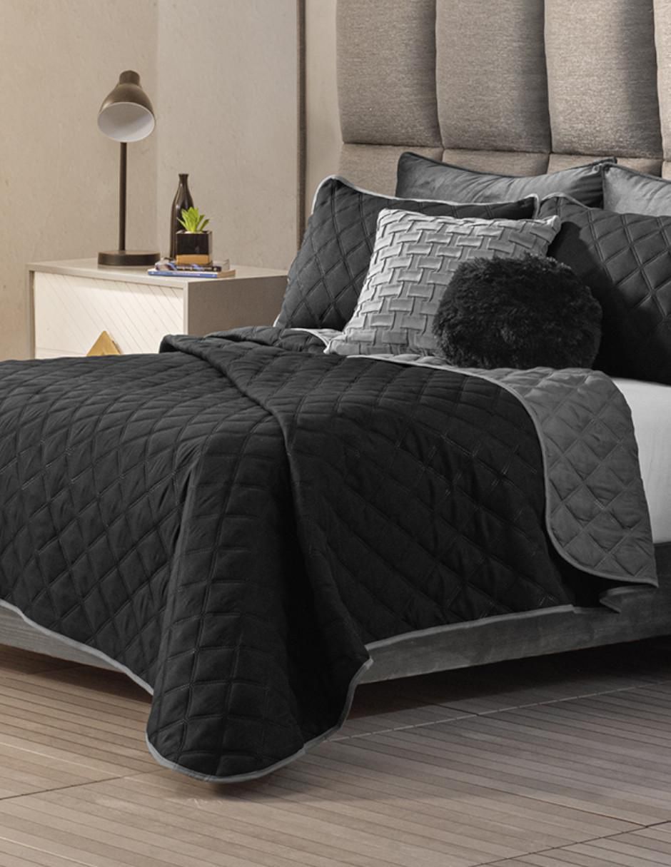 Set de colcha Light Platinum Noir
