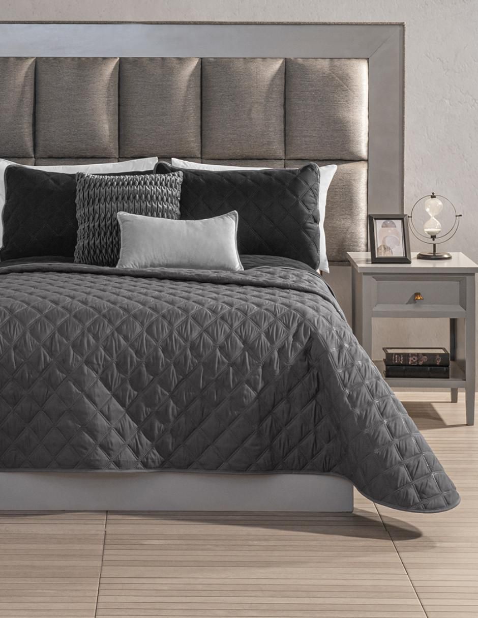 Set de colcha Light Platinum Noir