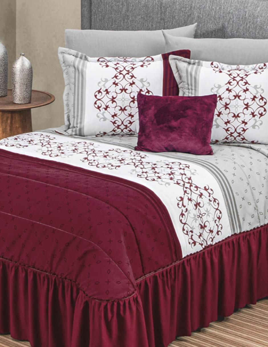 Set de colcha Americana Olán Vino