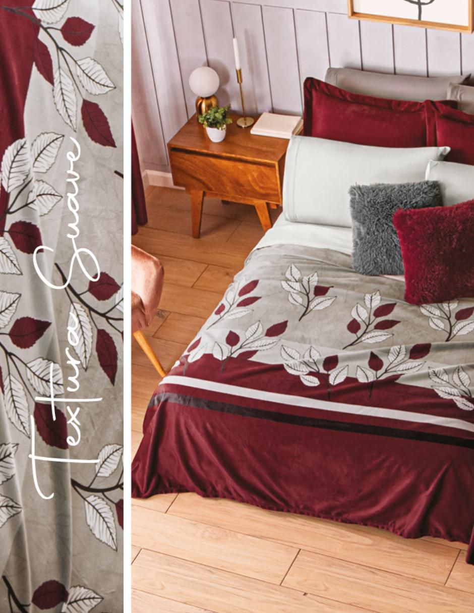 Cobertor Vino Otoñal estampado gráfico