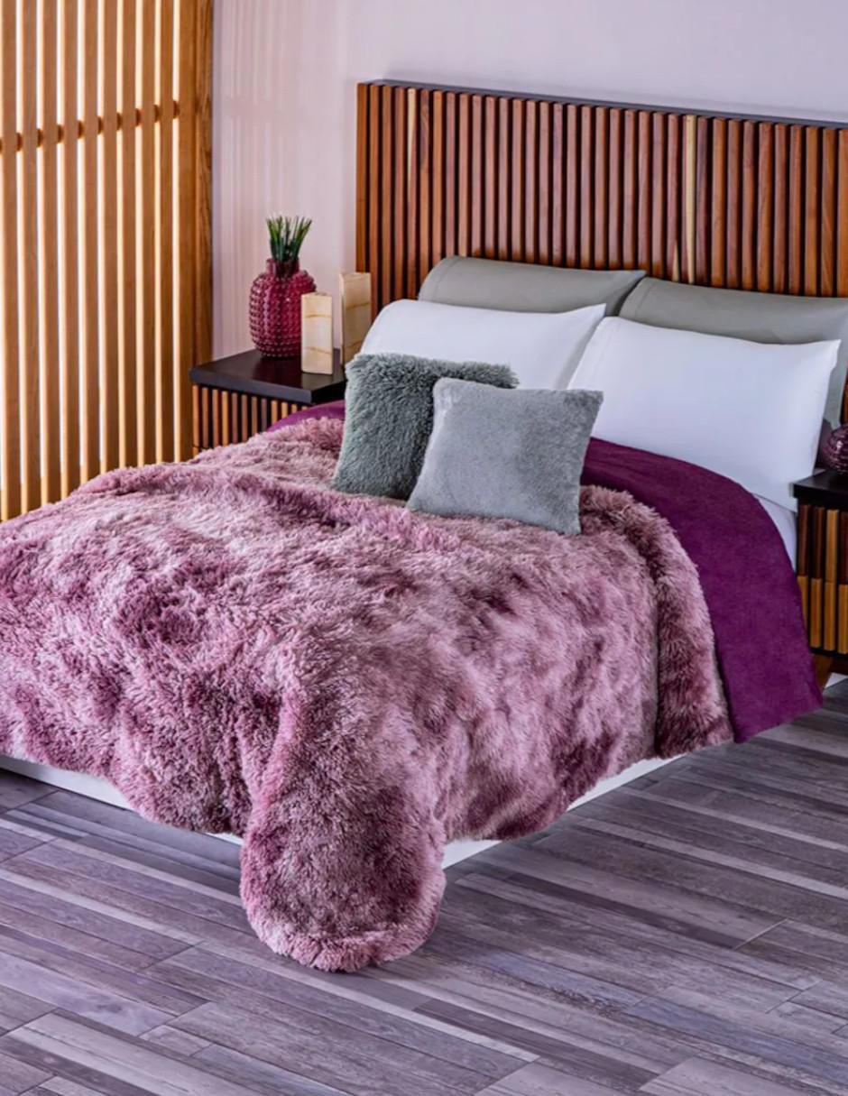 Cobertor Faux Fur estampado texturizado