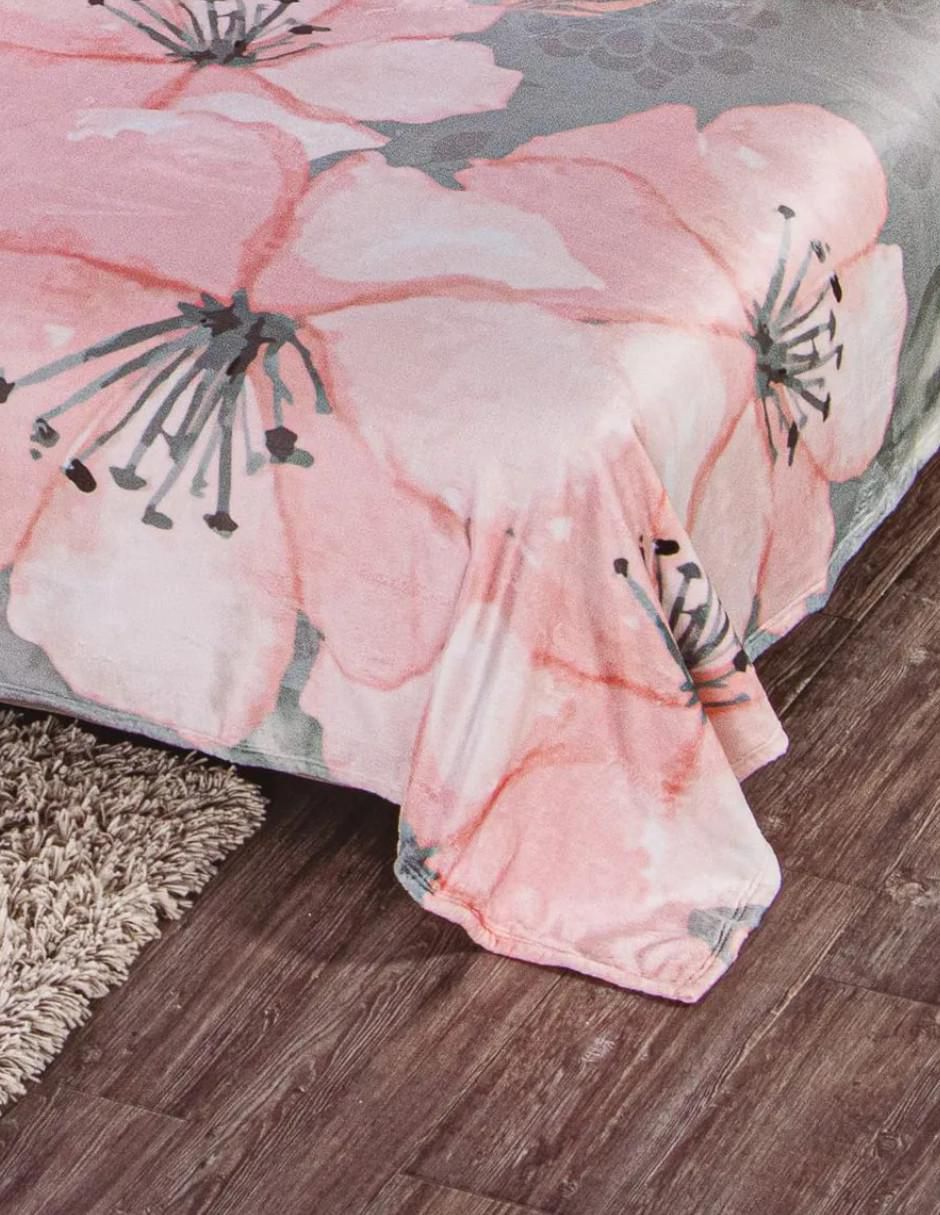 Cobertor Zion estampado floral