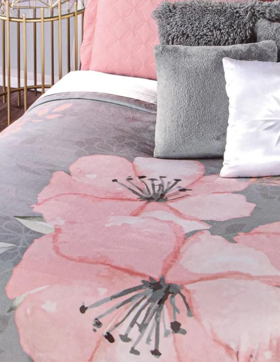 Cobertor Zion estampado floral