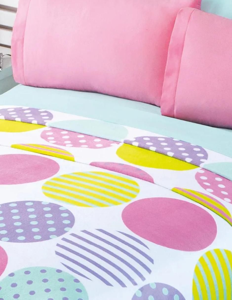 Cobertor Pop Dots estampado gráfico