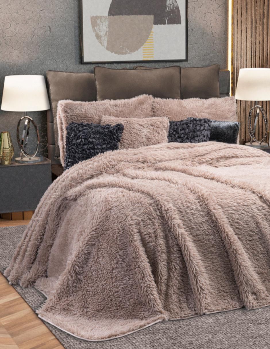 Cobertor Faux Fur Glam Soft estampado texturizado