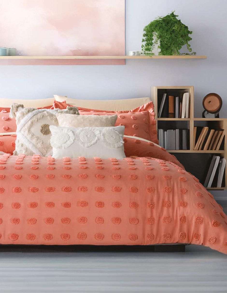 Set edredón Peach Fruzz Dots