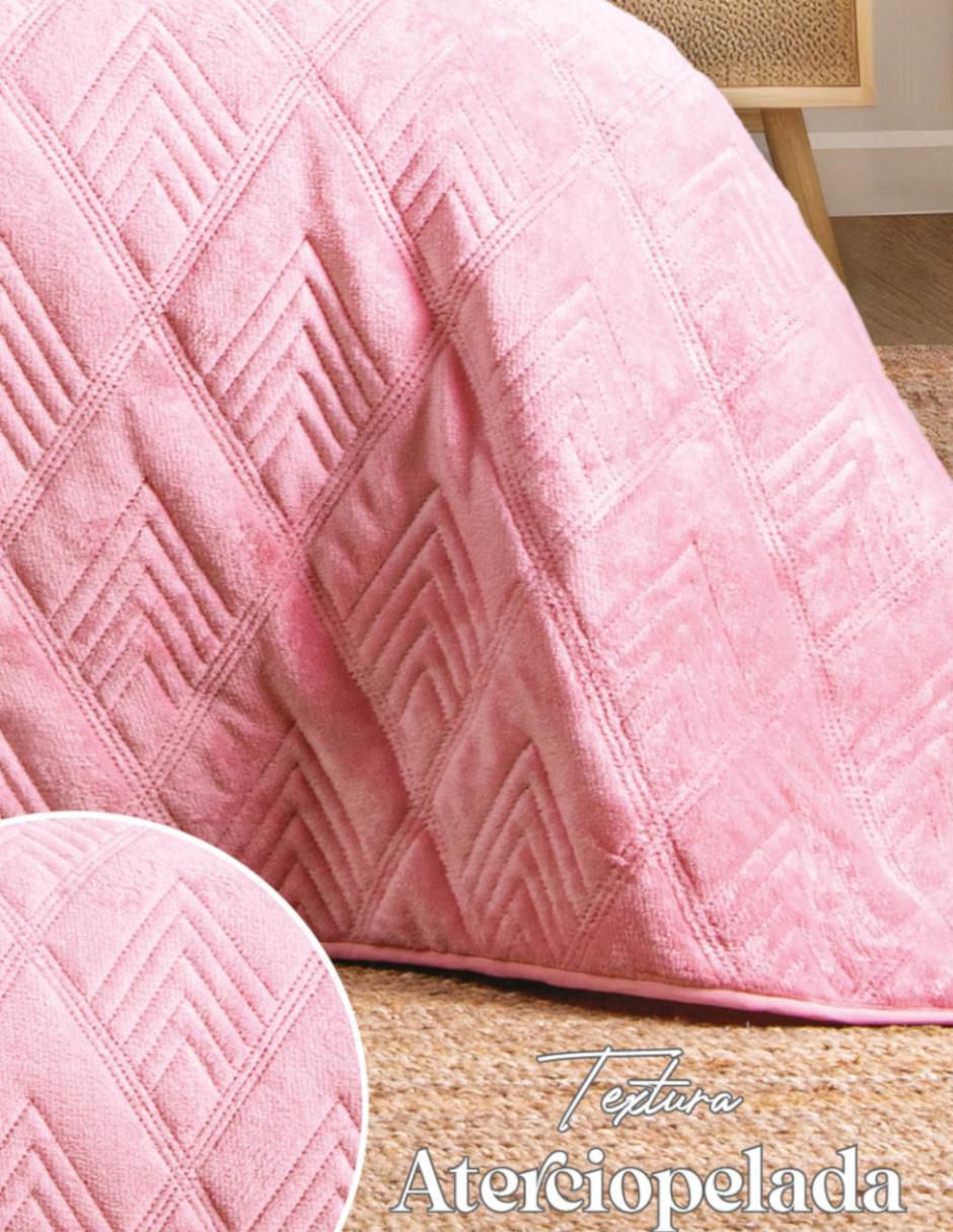 Set de colcha Velvet Bubblegum