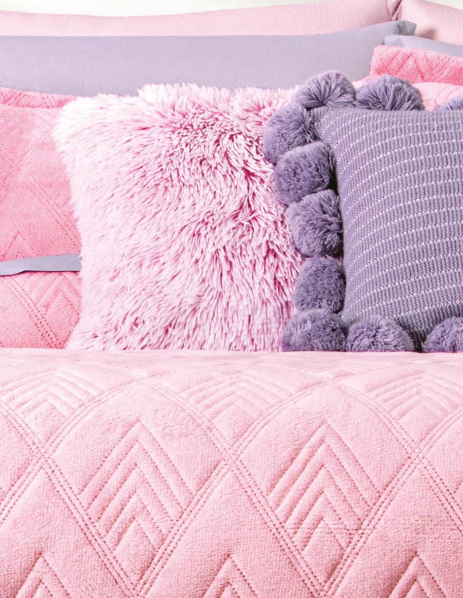 Set de colcha Velvet Bubblegum