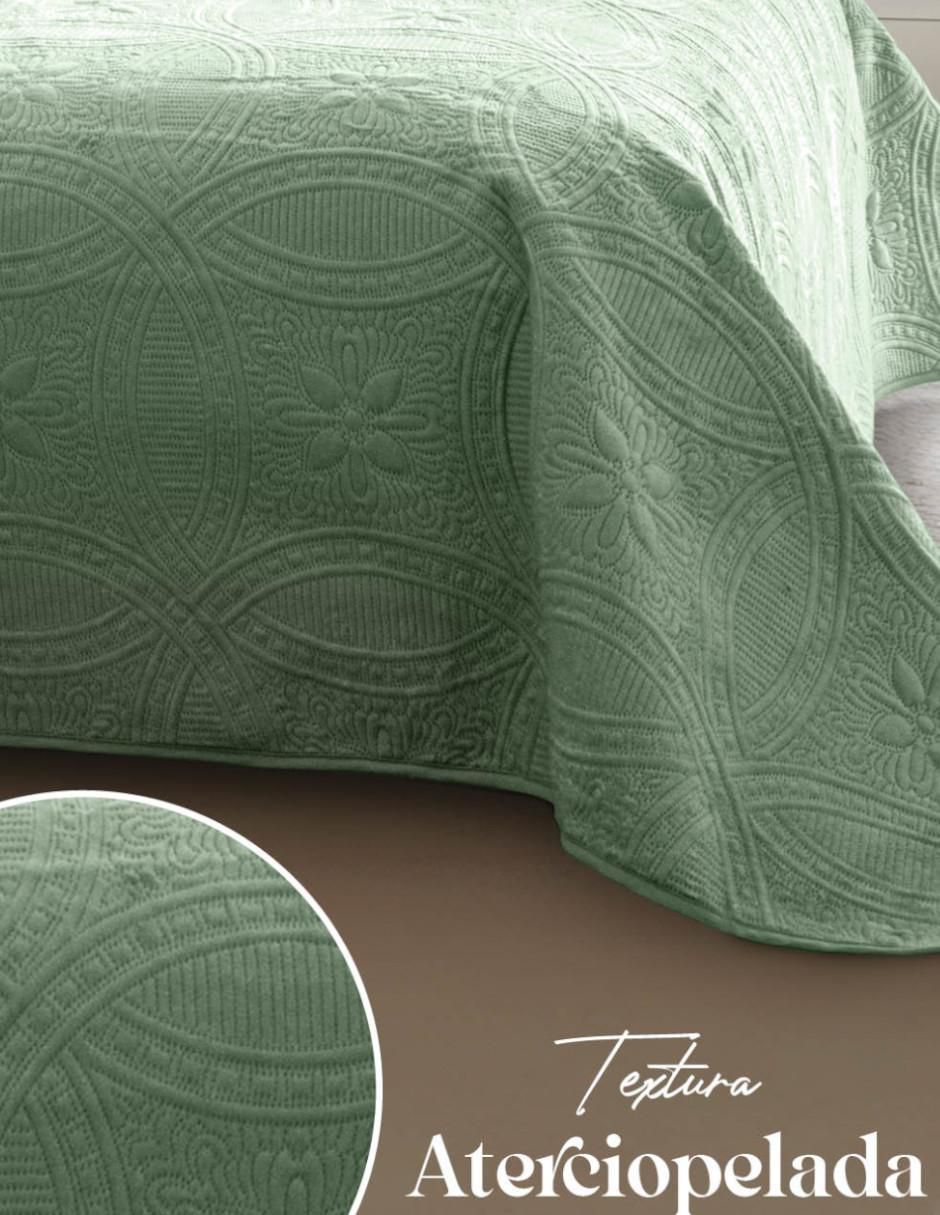Set de colcha Velvet Pistachio