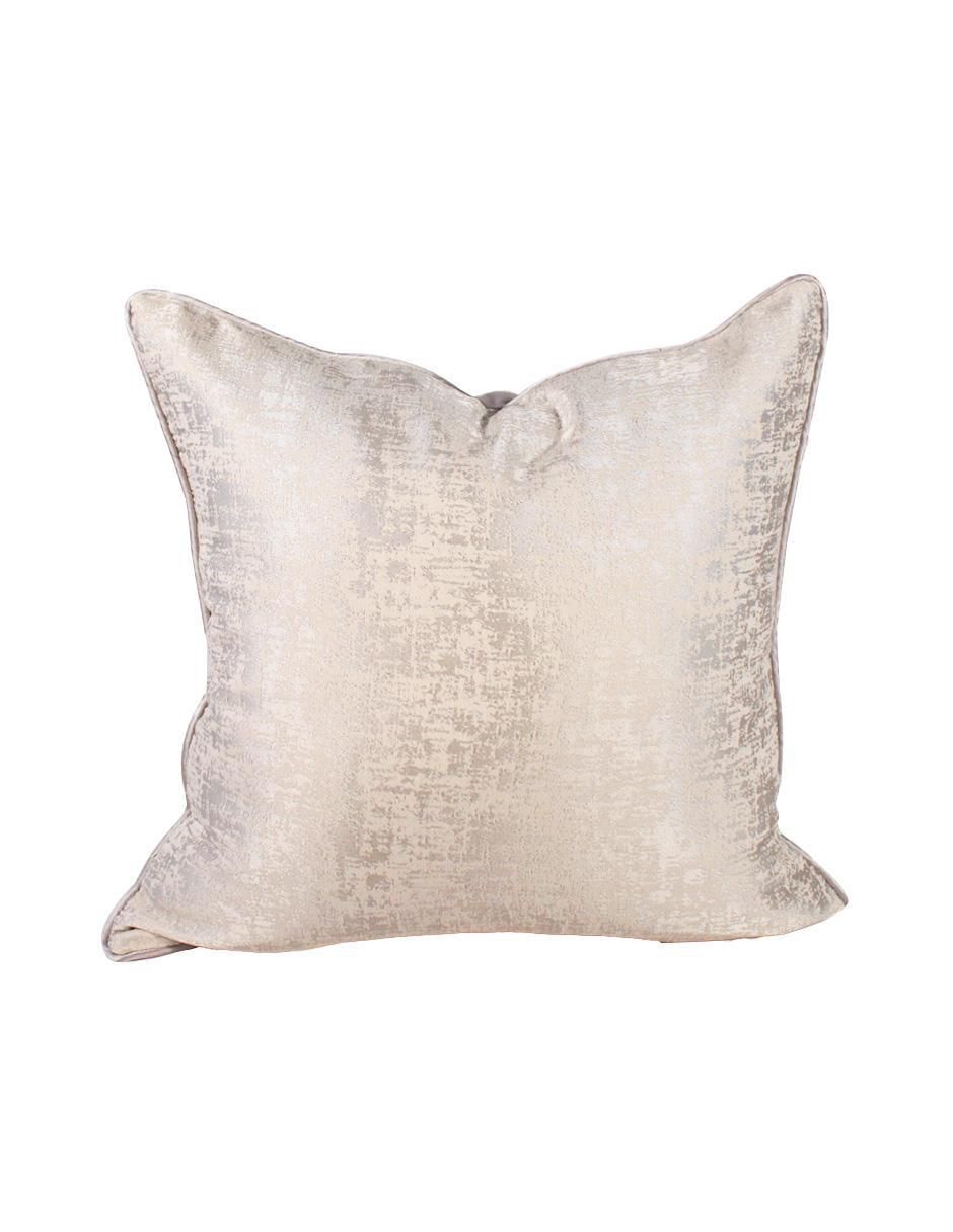 Cojín decorativo Naab color plateado
