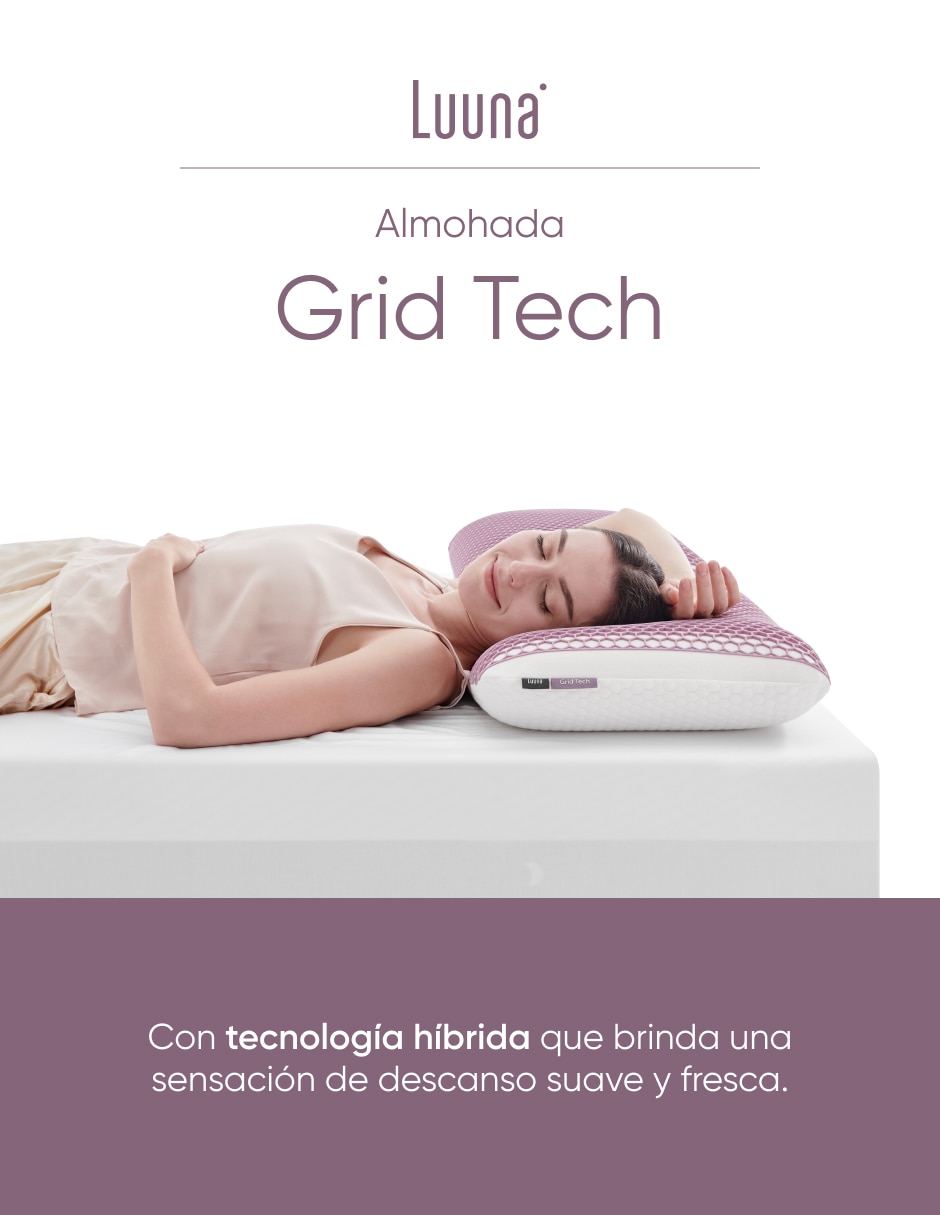 Almohada Grid Tech firmeza baja 2