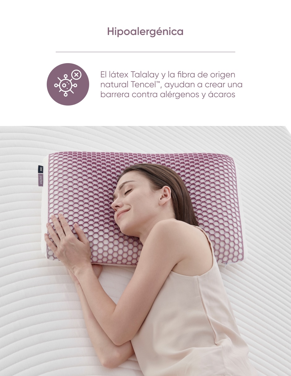 Almohada Grid Tech firmeza baja 5