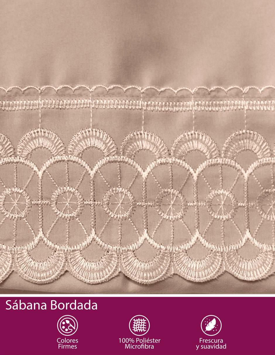 Juego de sábanas de microfibra Elefantito Hogar bordadas