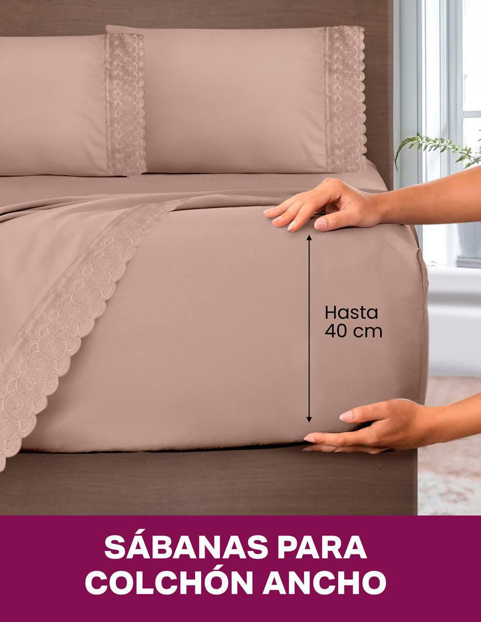 Juego de sábanas de microfibra Elefantito Hogar bordadas