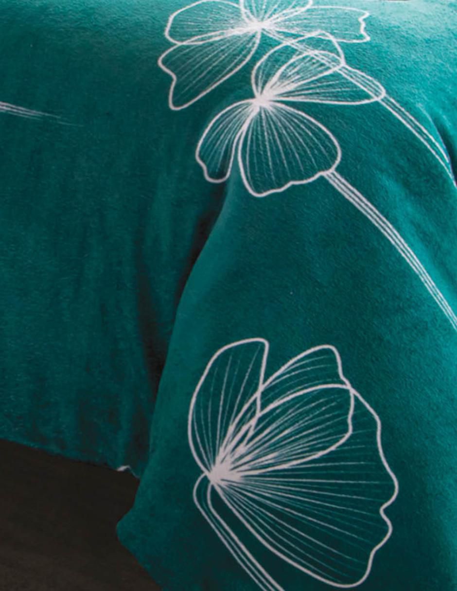 Cobertor Campanilla estampado floral