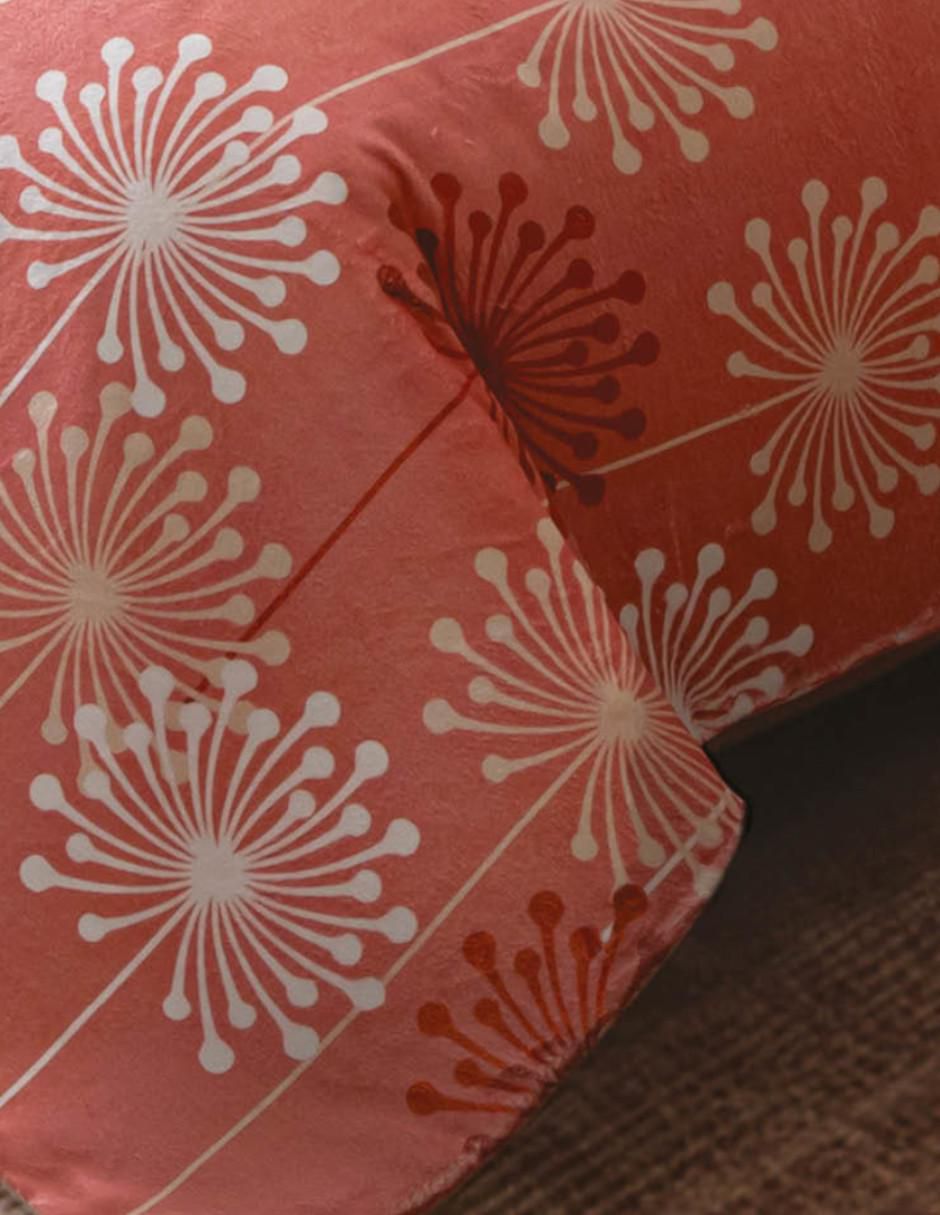 Cobertor Diente De León estampado floral