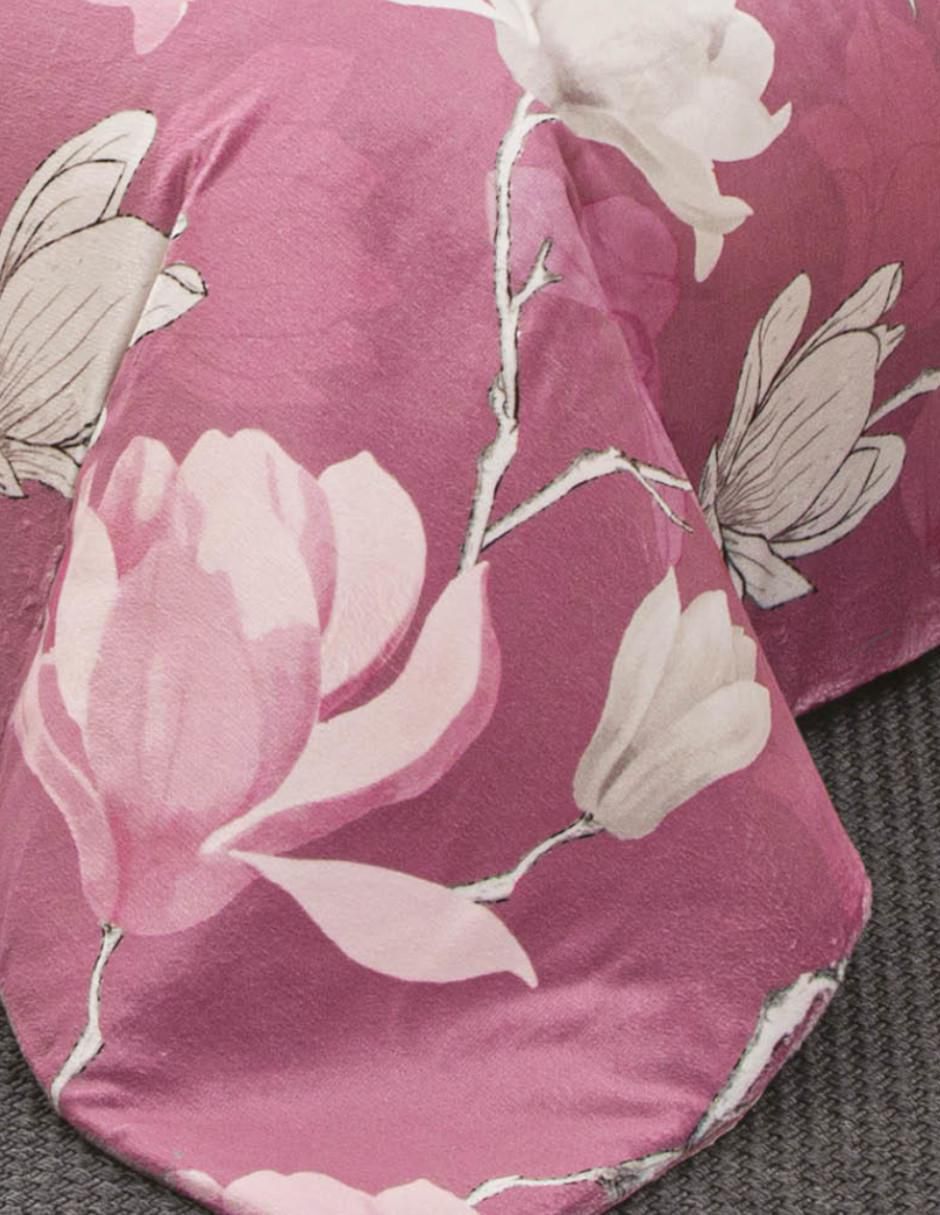 Cobertor La Fleur Blush estampado floral