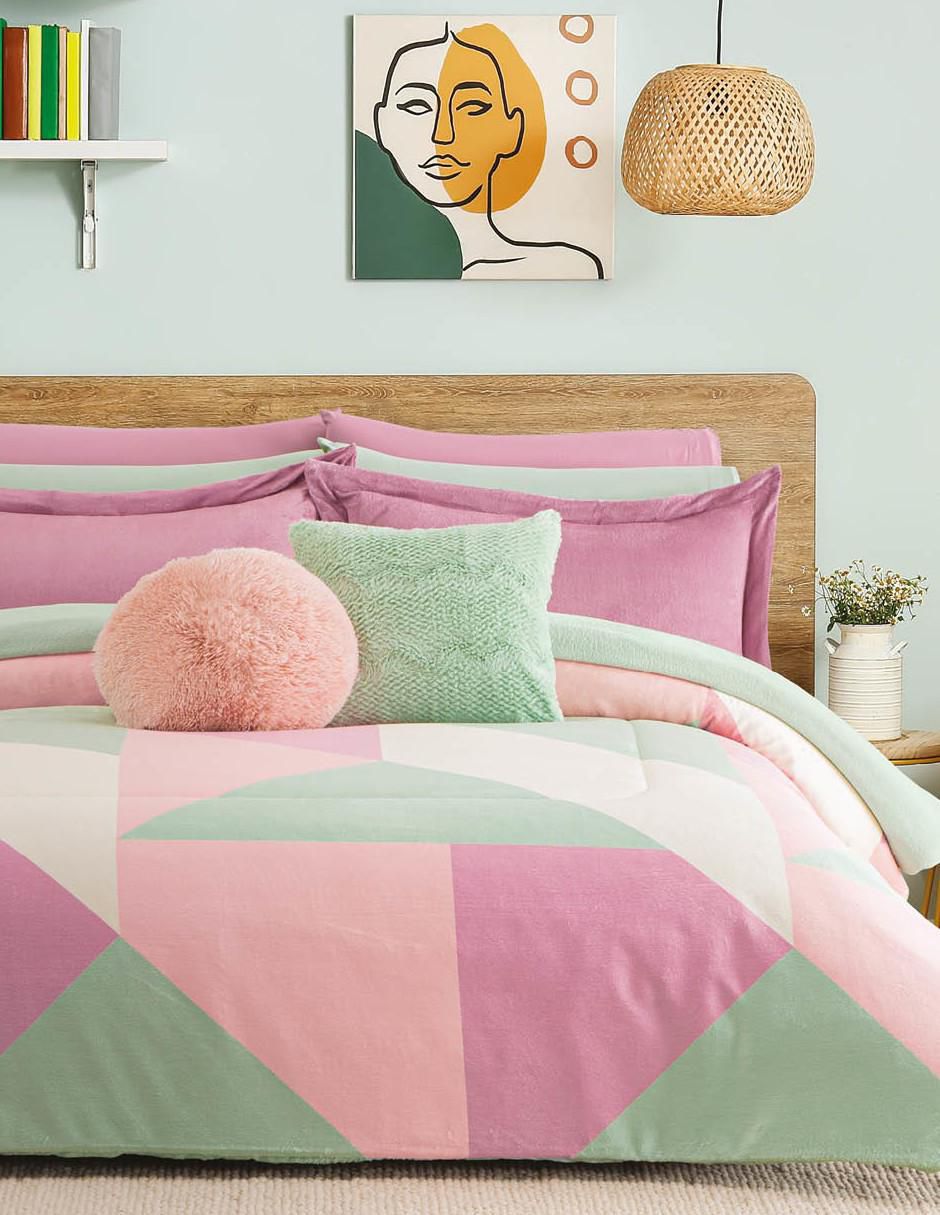 Cobertor Berry Peach estampado abstracto 1