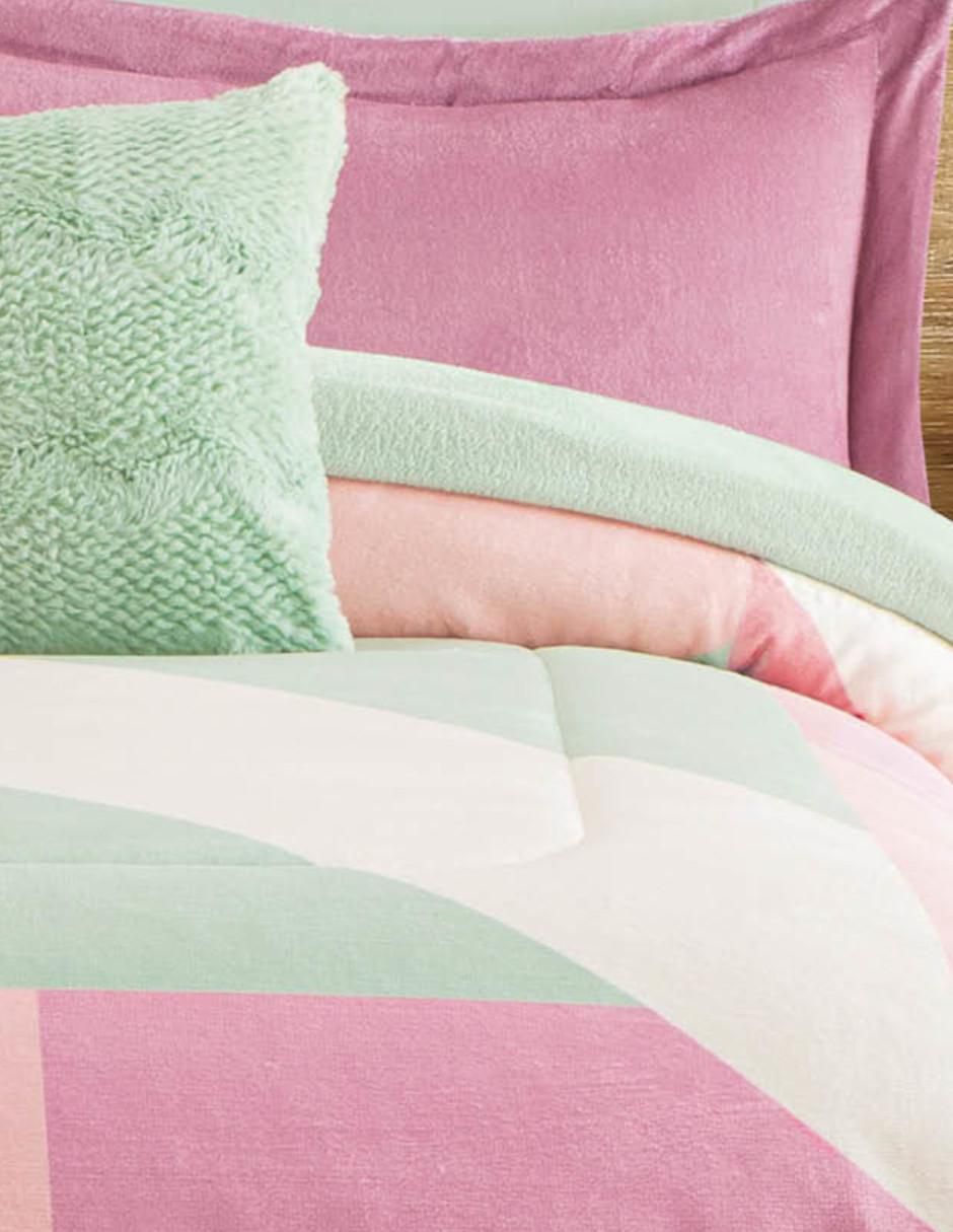 Cobertor Berry Peach estampado abstracto