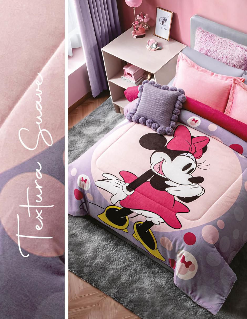 Cobertor Minnie Minnie Lilac
