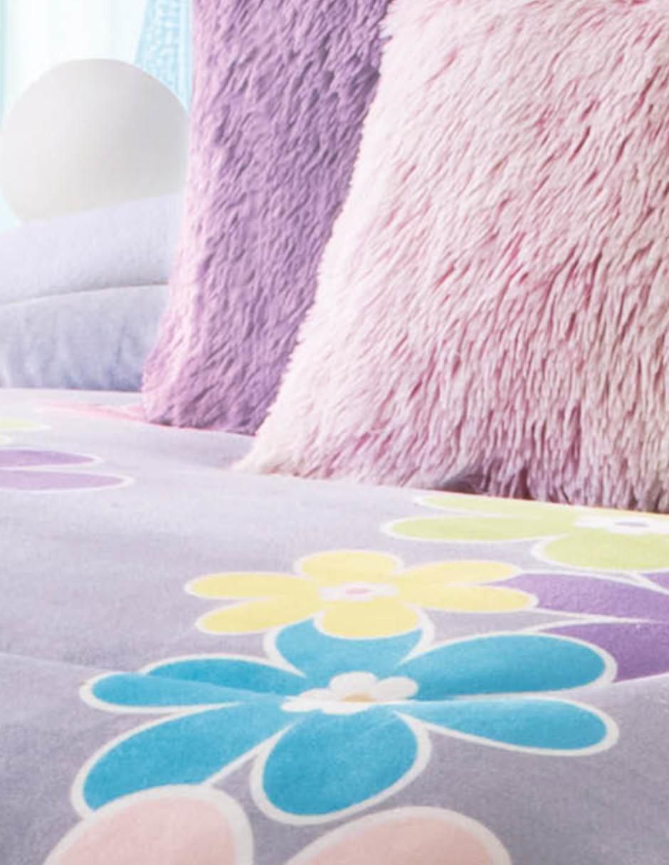 Cobertor Colors & Flowers estampado floral