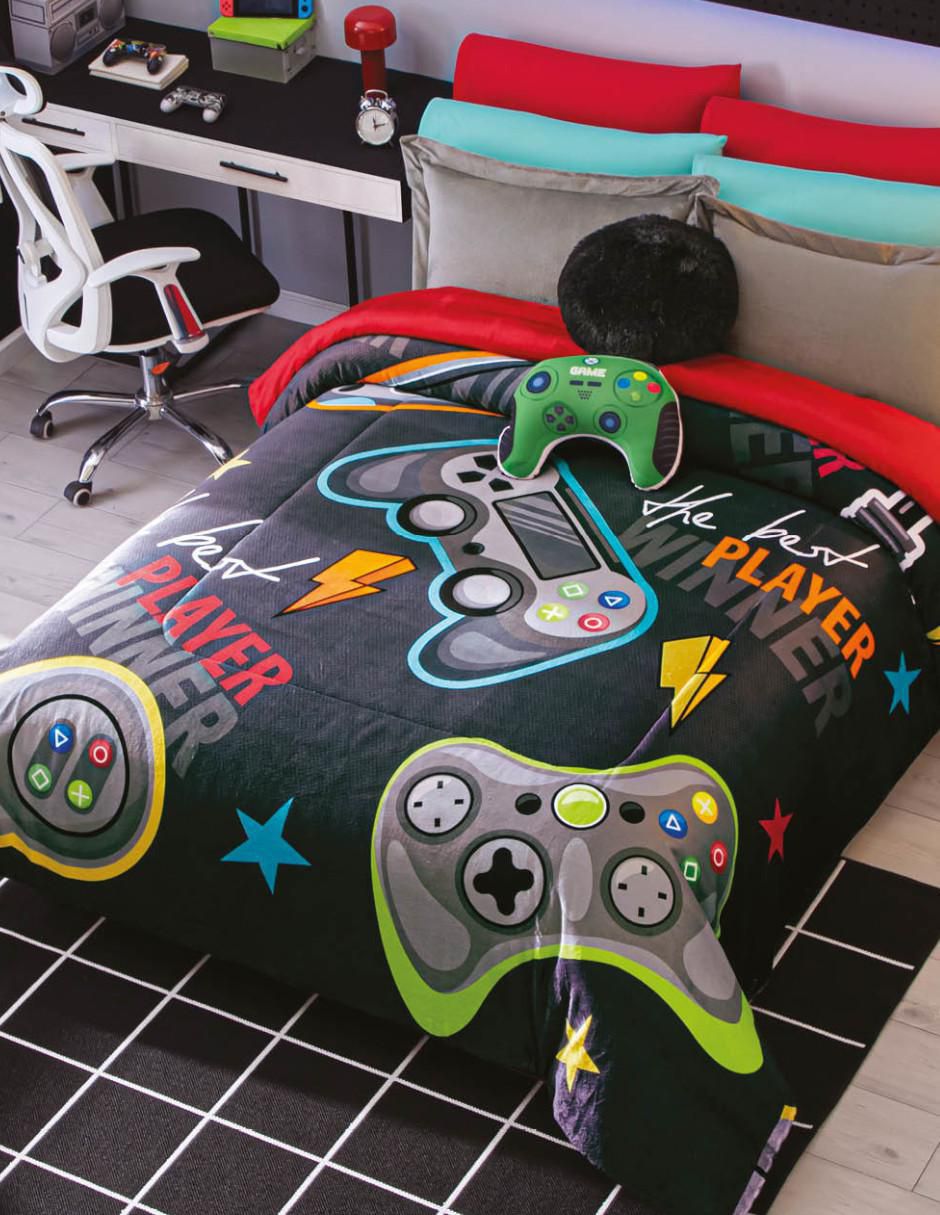 Cobertor Gamer Pro estampado gráfico Cobertor Gamer Pro estampado gráfico