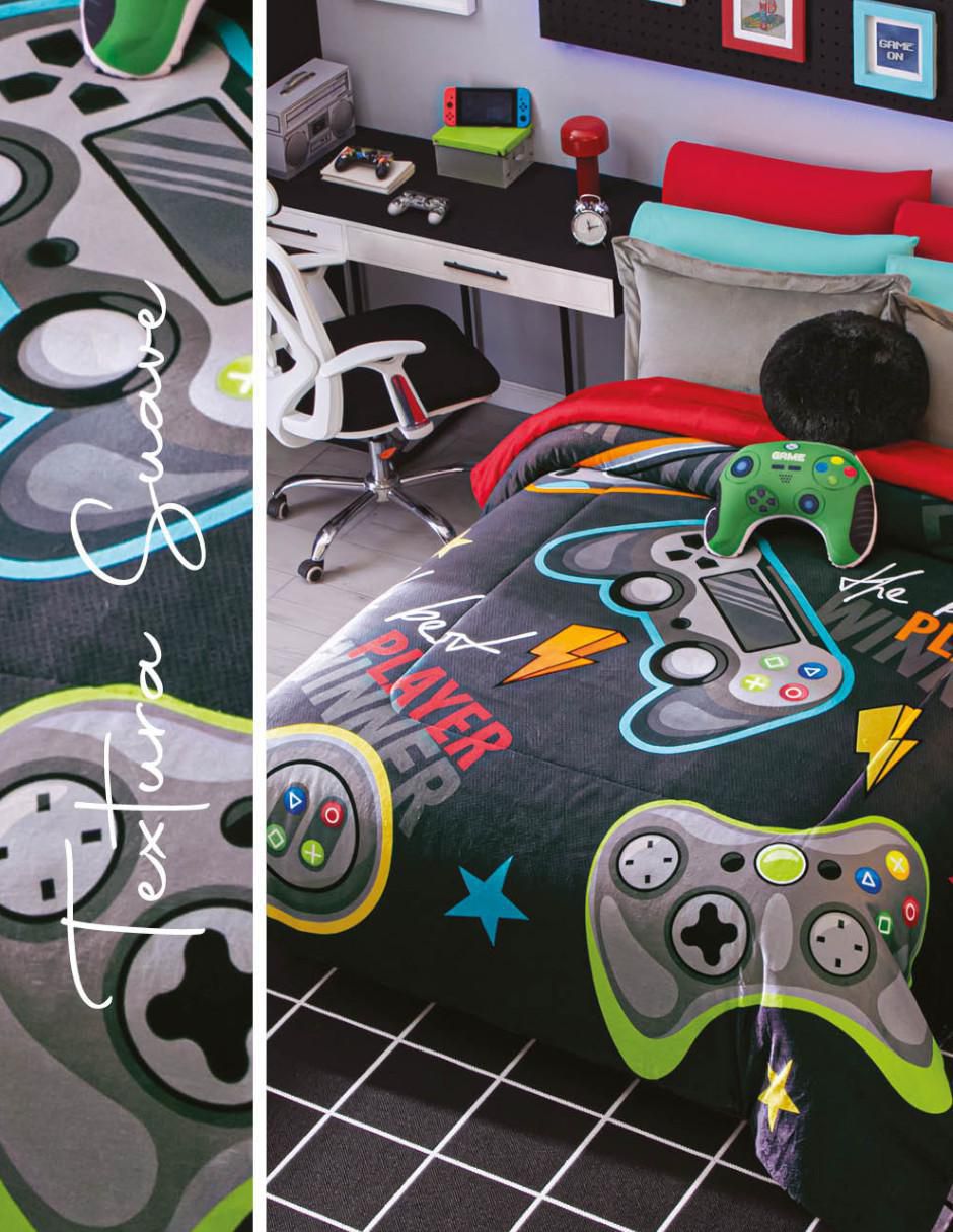 Cobertor Gamer Pro estampado gráfico 2