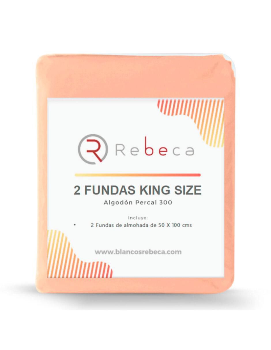 Funda para almohada rebeca algodón confort 300 sin temática