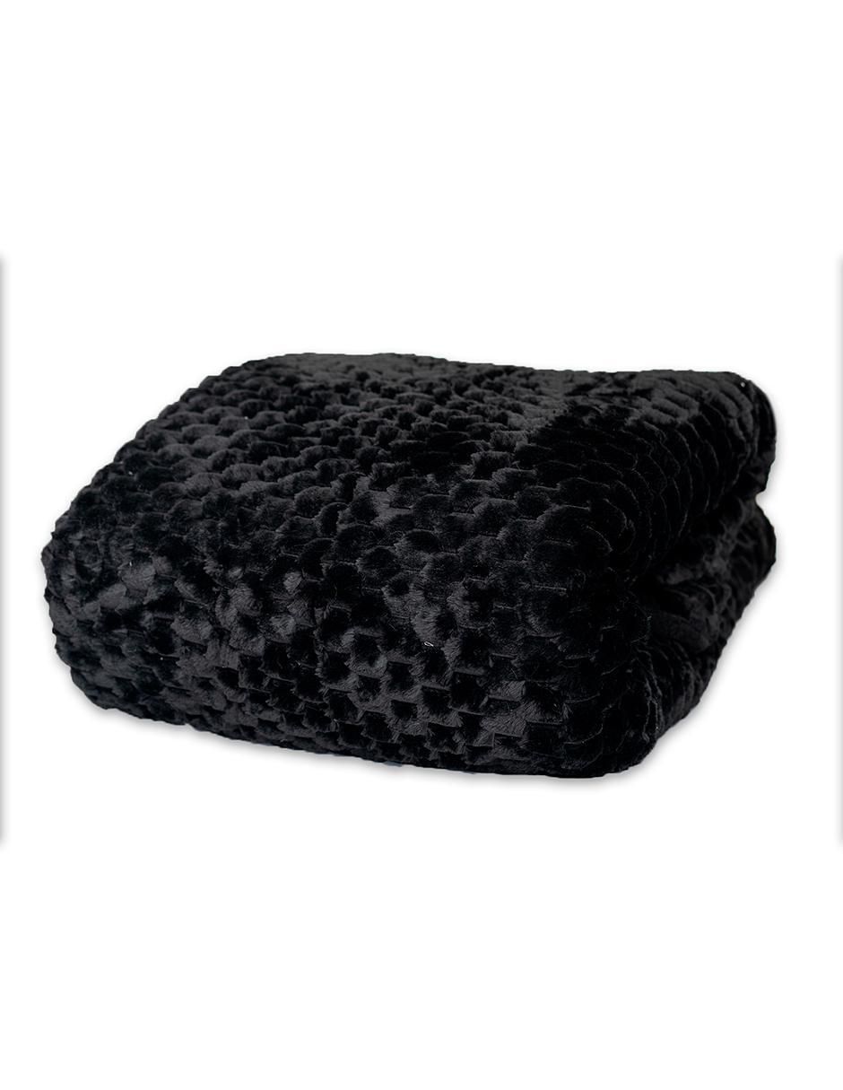 Cobertor Estambul Black estampado texturizado 3
