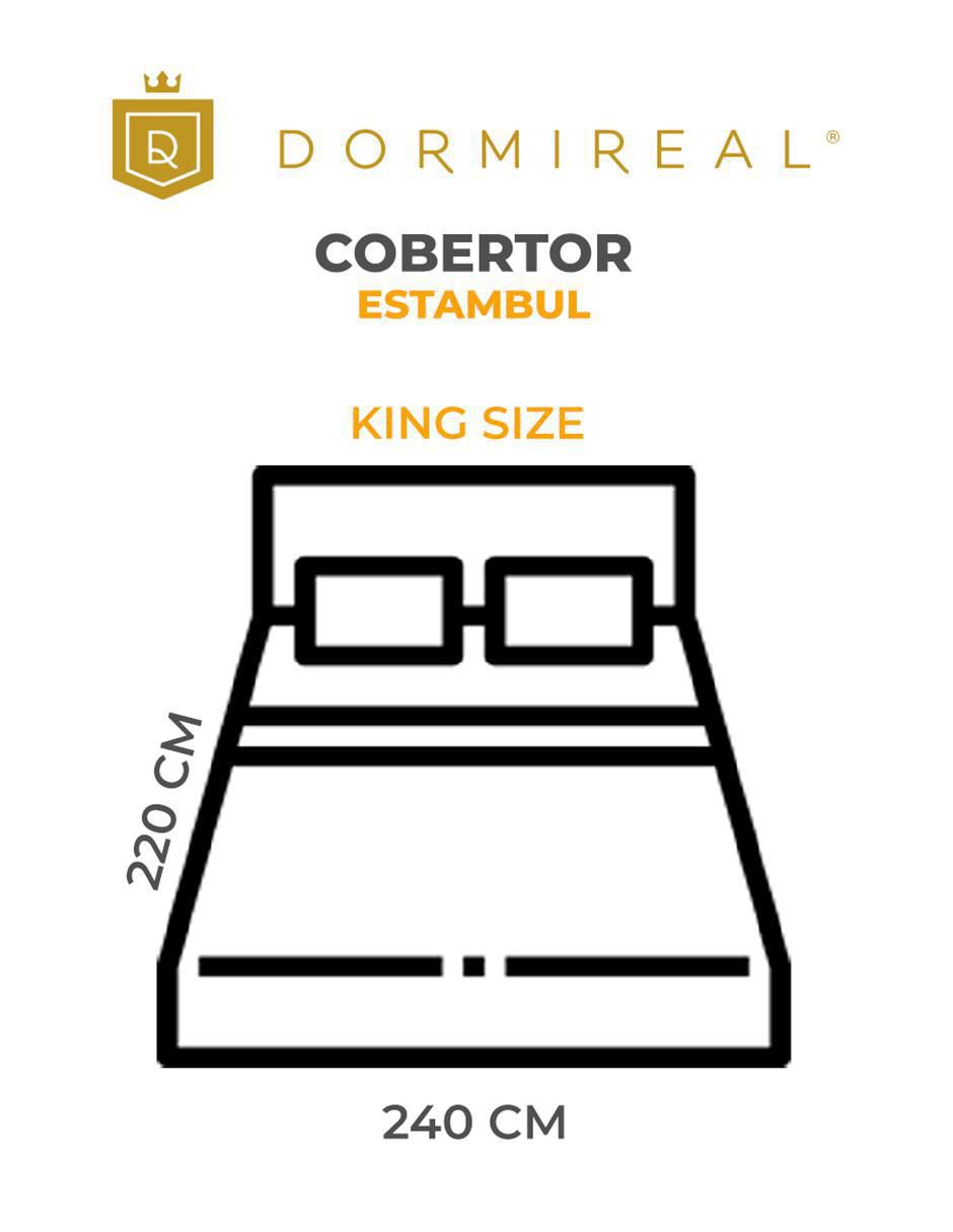 Cobertor Estambul Black estampado texturizado 2